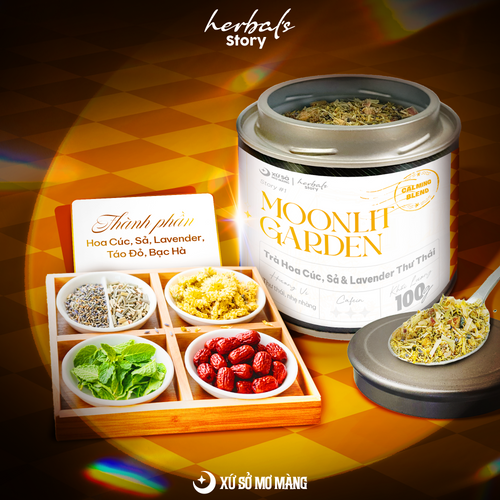 TRÀ HOA CÚC & LAVENDER THƯ THÁI - MOONLIT GARDEN