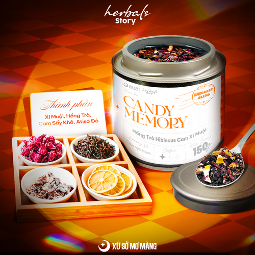 STORY 02: HỒNG TRÀ HIBISCUS CAM XÍ MUỘI - CANDY MEMORY - 100G